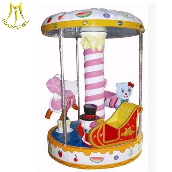 Hansel   3 seats mini carousel for sale ride on horse toy pony for kids
