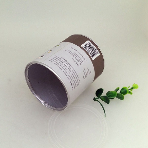 Food Grade Paper Tube Packaging With Air - Tight Easy Peel Off Lid For Nuts