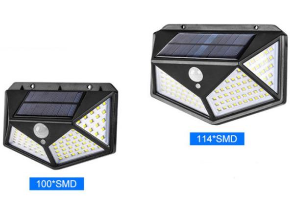 Luz de emergência impermeável exterior de 100LED 400lm com indução do corpo humano