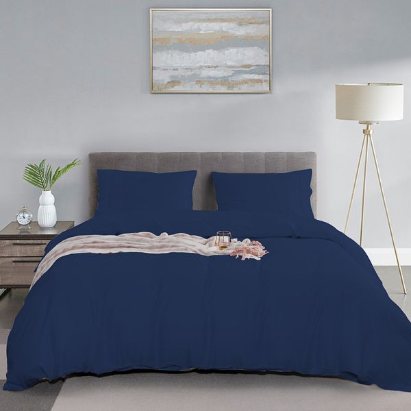 Set de ropa de cama de fibra de bambú de los años 60 para cama de 2,5 m 300 TC Se incluye la sábana y la cubierta de almohada