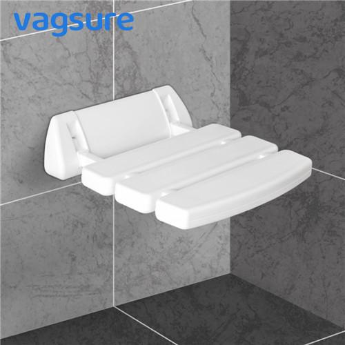 Spa White Wall Mounted Shower Seat 32.5*32.5*10cm Size For Bathroom / Balcony