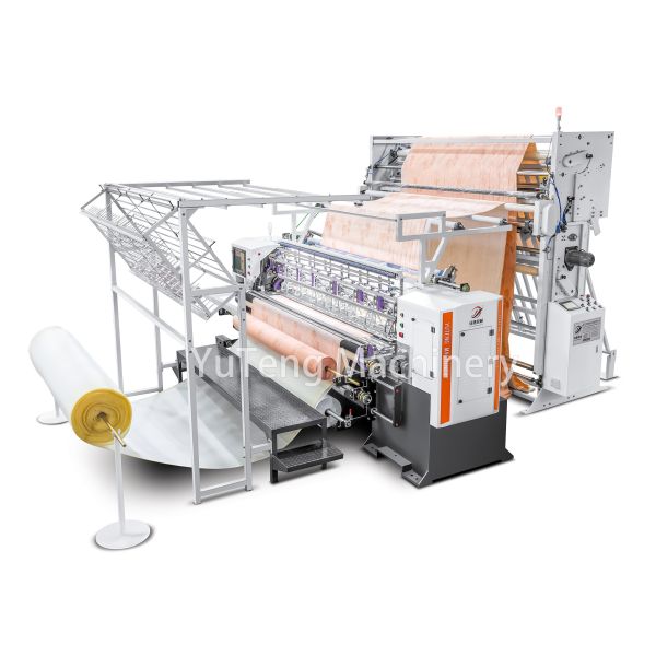 Máquina de tapicería de agujas múltiples de alta velocidad computarizada para hacer ropa de cama textil