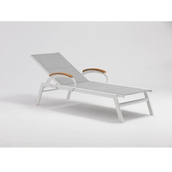 Mail packing N Outdoor Resort Durable Beach Hotel Swimming Pool Curved Sun Lounger with Wheels Modern