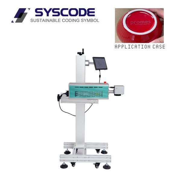 Plastic Bottles Co2 Laser Engraving Machine 220V 50HZ Water Cooled Long Lasting