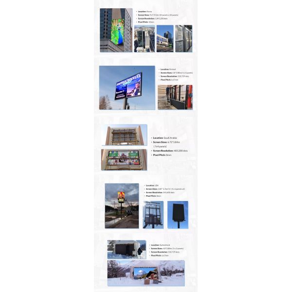 P8 8mm Outdoor Full Color LED Screen For Advertising Billboard