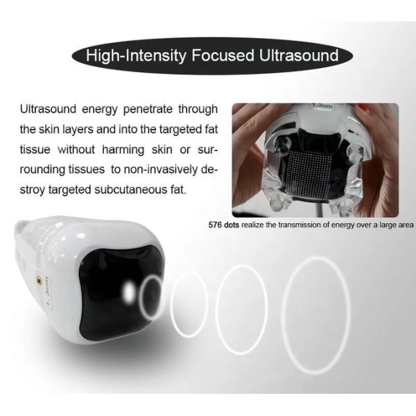 Portable 2 In 1 Liposonic hifu System for Non-invasive Abdomen and Flanks Treatment Face Lift Skin Tightening