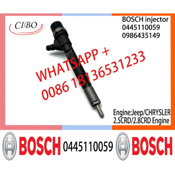 Diesel Common Rail Injector 0445110059 0986435149 05066820AA for Jeep/CHRYSLER 2.5CRD/2.8CRD