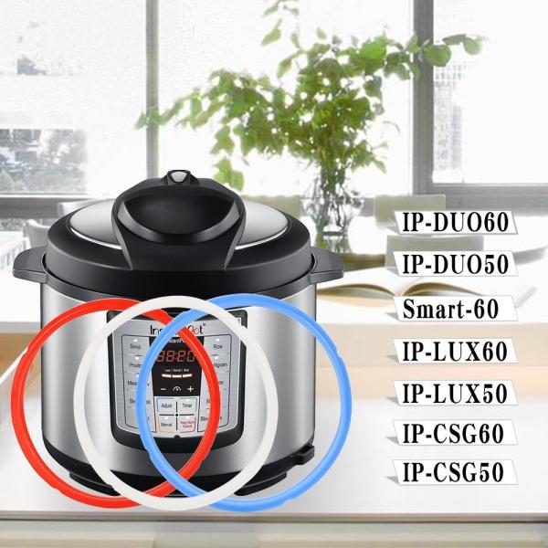 Silicone Instant Pot 2 Pack Sealing Ring 3 QT 5QT 6QT 8QT For 6 Qt Power Cooker Inner Pot Seal
