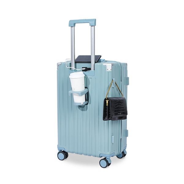 Best sell luggage grey blue Multifunctional Suitcase Lightweight Sturdy and Fashionable Perfect for Business Trips and Long-Distance Travel