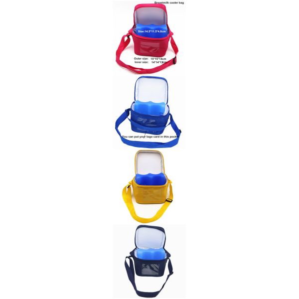 Фасонируйте портативную сумку охладителя пузыря со льдом грудного молока/грудного молока