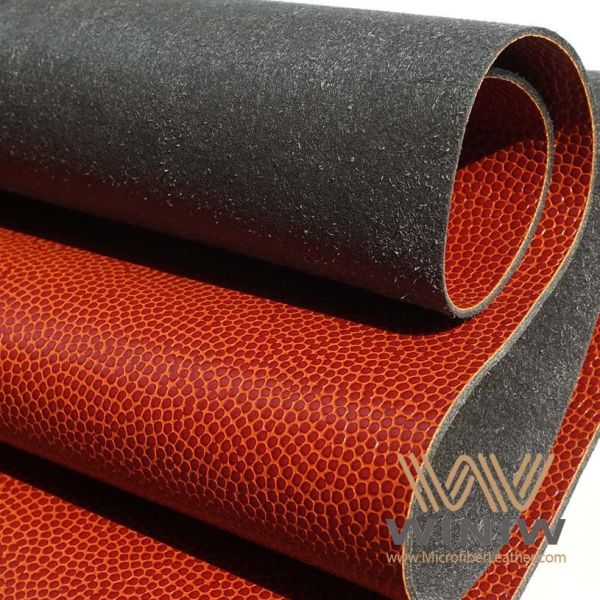 Faux Basketball Football Synthetic Leather Knitted Customized Size