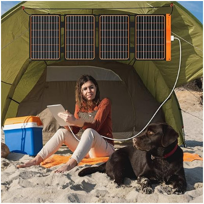 FT60 складная солнечная панель 60w зарядное одеяло водонепроницаемое IP65 с черным