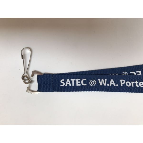 2.0*90cm Silk Screen Lanyards With Personalized Logo , Purple Trade Show Lanyards
