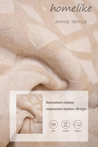 Medium Weight Custom-made Circle Knitting Jacquard Velvet Fabric for Sofa and Home Textile