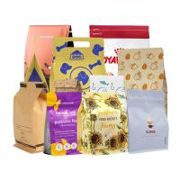 Sac de papier kraft biodégradable scellé par la chaleur Sac d'emballage de café