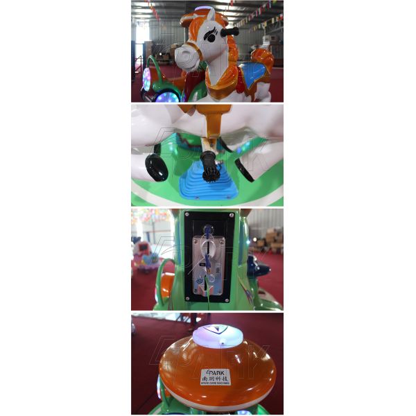 Electric Mini Train Kiddy Ride Machine 2 Players For Amusement Park