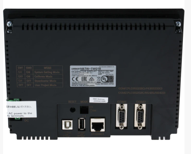 Экран LCD экрана касания дюйма HMI интерфейса 7 человеческ-машины серии NB7W-TW01B 800X480 DC24V промышленный