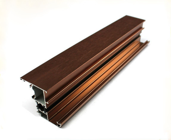 Green Rectangle Powder Coated Aluminum Profiles Customized For Construction , Customize