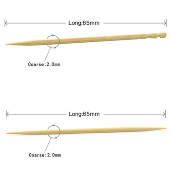 Зубоврачебные естественные бамбуковые деревянные инструменты зубочистки для заботы домашней гостиницы ресторана устной