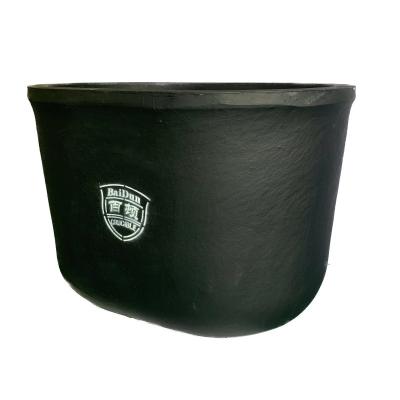 Carbon Bonded Silicon Carbide Crucible , Black Graphite Clay Crucible
