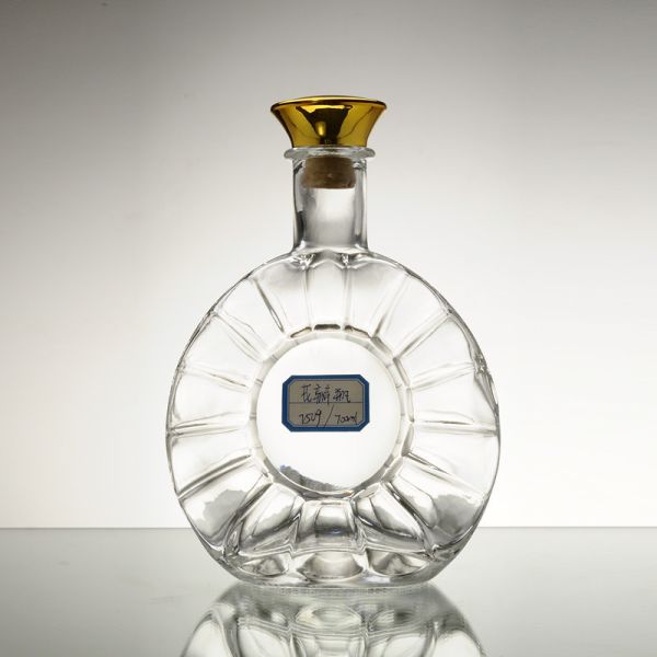 750ml Clear Empty Super Flint Liquor Bottles with Customized Weight/Height