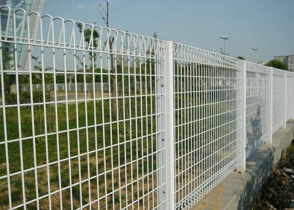 Hot Dipped Galvanized PVC Coated Wire Mesh , BRC Roll Top Wire Fence