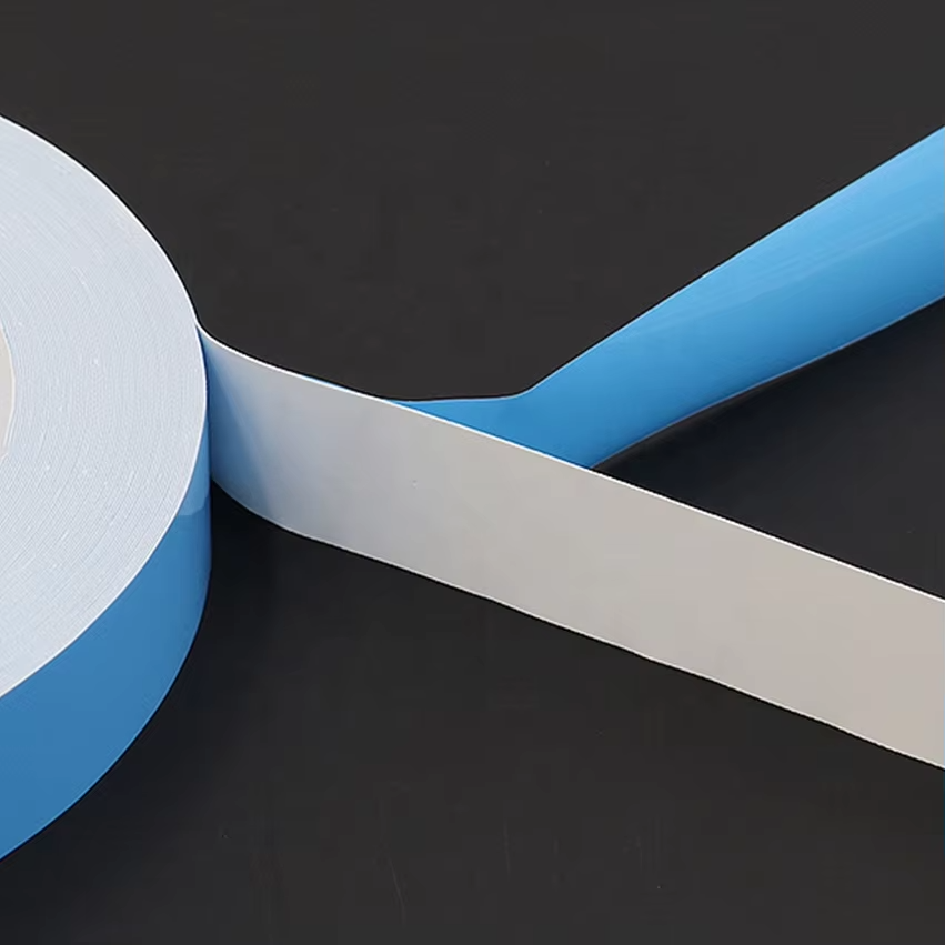 LED Waterproof Double Sided Conductive Thermal Tape Blue Cloth Roll Pressure Sensitive Silicone for Masking Heat Transfer