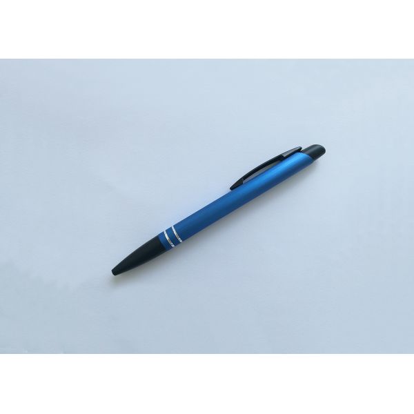 Popular clips Aluminium bar Brushed Metal Promotion Pen with Laser Logo (M112)