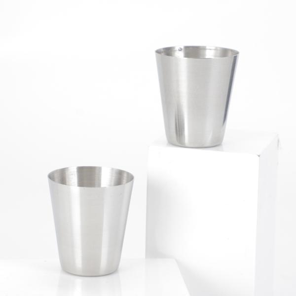 2Pc 304 Stainless Steel Cup 13.52oz 400ml Water Cup Unbreakable Shatterproof Metal Drinking Tumbler For Bar Restaurant Gold