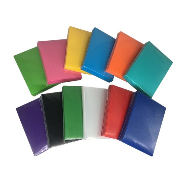 Wholesale Customizable Anti Slip Textured Backing Coating Protects Cards PP Dual Tone Plastic Card Sleeve
