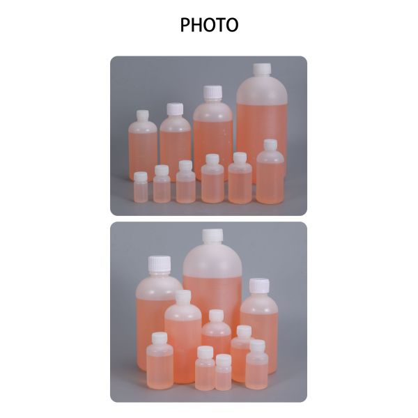 Tipo de sellado Botella de reactivo Hdpe de plástico para análisis de laboratorio