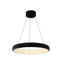 Éclairage LED blanc noir et rond moderne pour l'ingénierie hôtelière