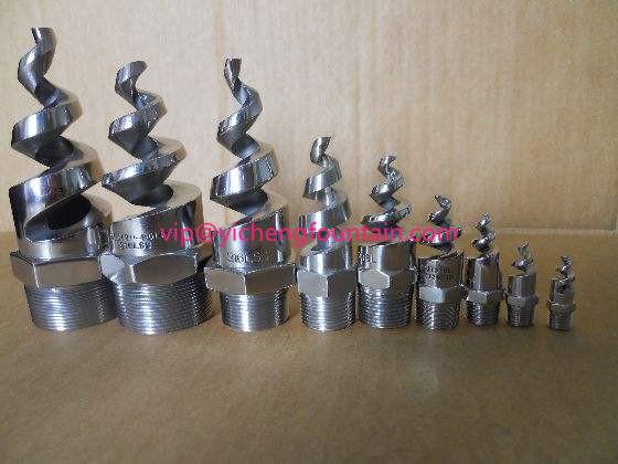 Twist Spray Water Fountain Nozzles Special Effect For Design Fountain Area SS Material