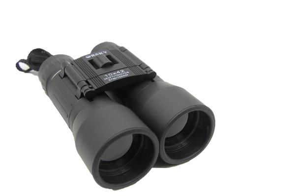 Black Bird Watching Binoculars / 10x Folding Pocket Binoculars For Hunting