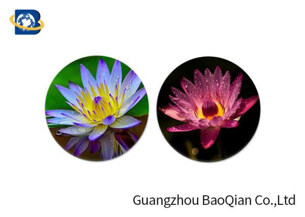 As pousas-copos Lenticular home da decoração 3D colocam o teste padrão de flor bonito de Placemat