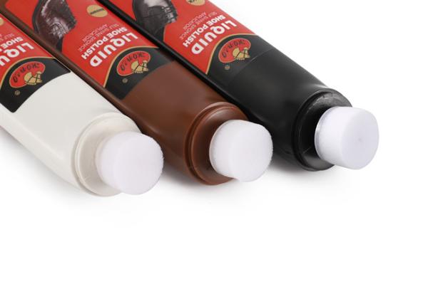 Polonês líquido para botas Brilho 2.5 FL OZ 75ml para couro de todas as cores Limpeza líquida de sapatos