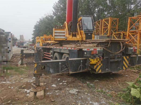 2016 SANY Used 75T Machines de levage de grues entièrement hydrauliques pour camions