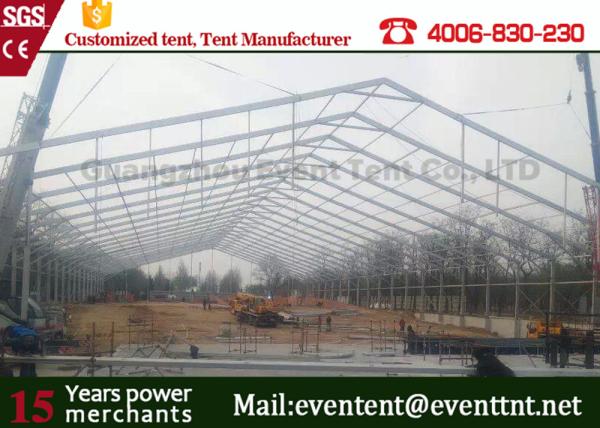 Aluminum Profile Second Hand Camping Tent For Outdoor Warehouse 35 x 50m