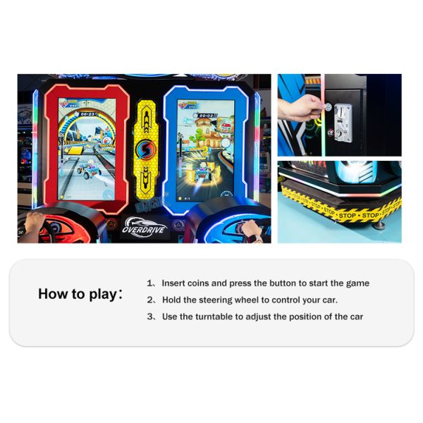 Coin Operated Arcade Video Game Driving Simulator Dynamic Racing Game Machine for Game Center