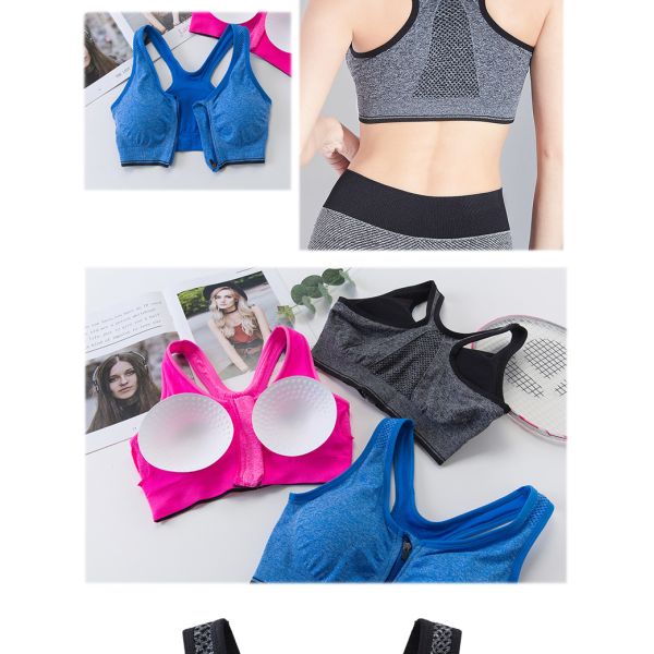 Ориентированный на заказчика проложенный фронт застежка-молнии резвится дамы бюстгальтера работает бюстгальтер 250g