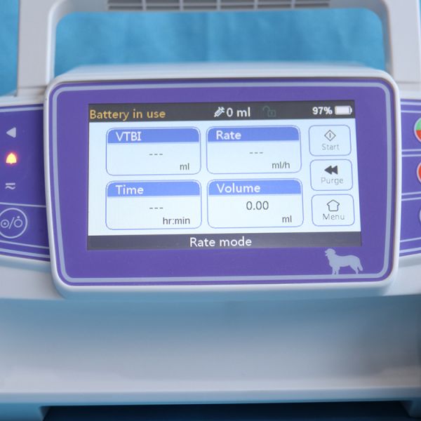 Veterinary Volumetric Infusion Pump Rechargeable Single Channel With Built-In Handle