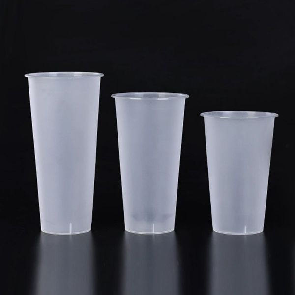 Leakproof 90Mm/95mm Smoothie Juice Boba Plastic Cup For Cold Drinks