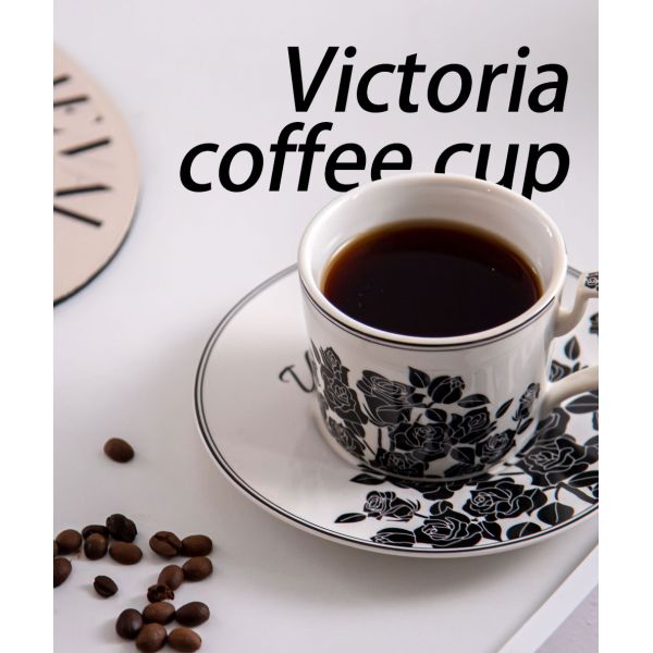 Porcelain Ramadan Cups Set Ceramic Ramadan Coffee Cups With Saucer Holder And Gift Box