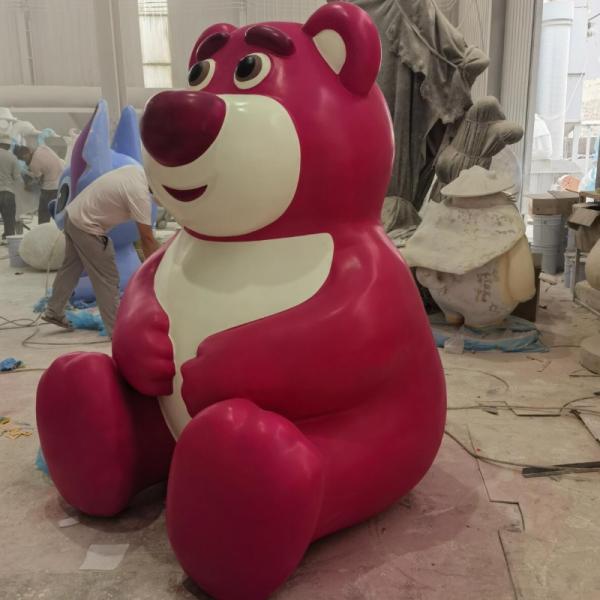 Artecho Resin Bear Sculpture Art Craft  Bear Figure For Fluid Painting,  Tall Frosted Surface DIY Fluid Bear