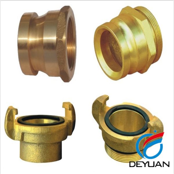 Brass French Type Fire Fighting Equipment Fire Hose Coupling With Storz Female