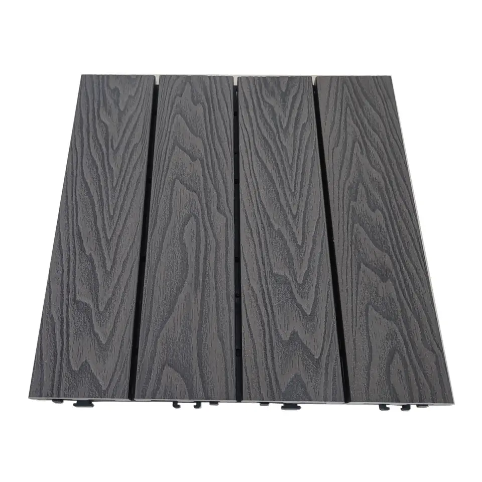 Interlocking WPC Floor Tiles for Patio, Bug Proof, Durable Finish, 10 Year Guarantee