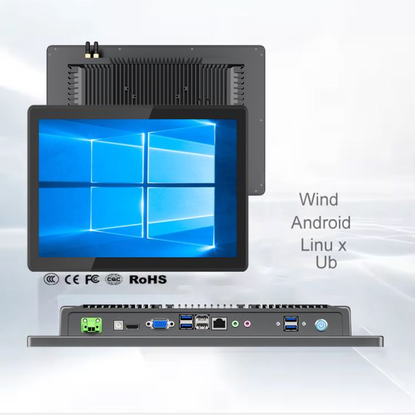 17 Inch IP65 Industrial Touch Screen Panel Pc Capacitive Tablet Wall Mount/Desktop/VESA Fanless Touch Screen Panel Computer