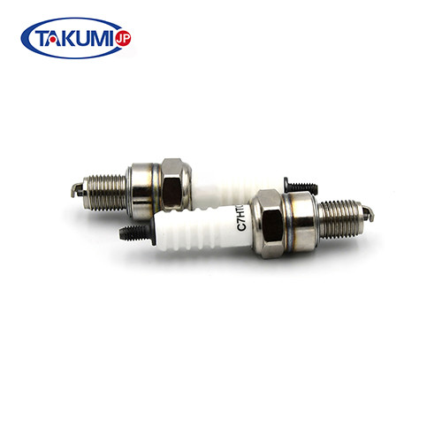 TAKUMI A7RTC Spark Plug NGK CR7EIX Autolite 4303/XS4303 Champion OE122 Denso IU Motorcycle Spark Plugs for Yamaha / Suzu