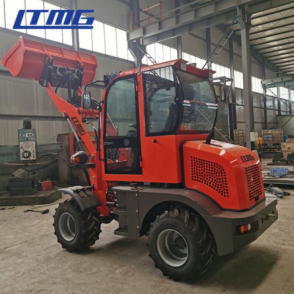 Multi-attachment 0.8 ton compact articulated front bucket wheel loader