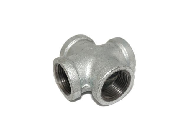 Lightweight 80mm Natural Gas Pipe Fittings , Black Iron Cross Fitting FM Certificated